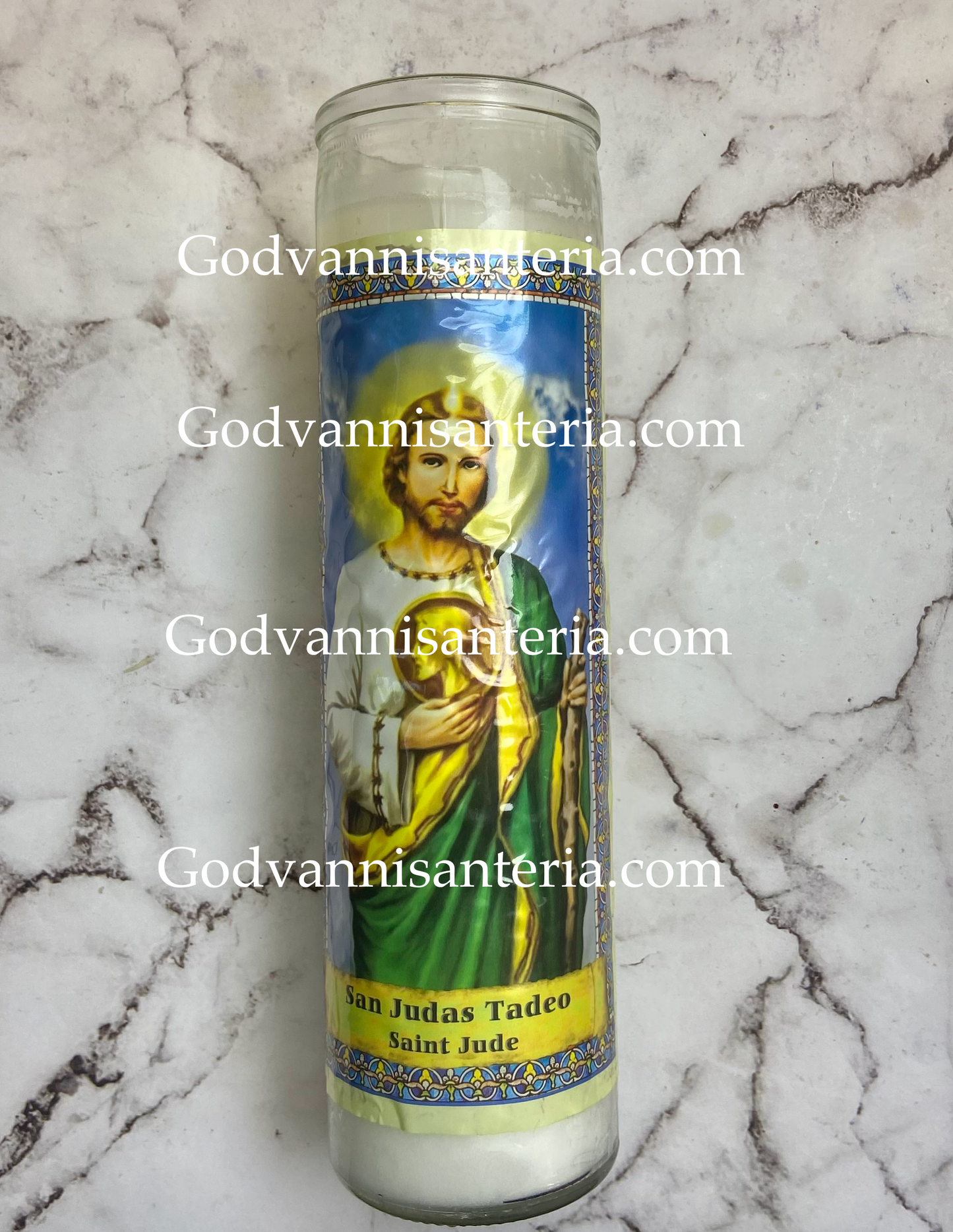 St.Jude White Candle/Vela Blanca San Judas