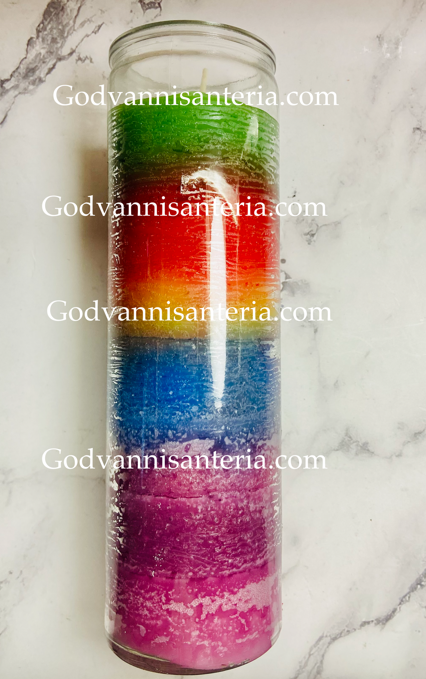 Plain 7 Color Candle/Vela 7 Colores Solida