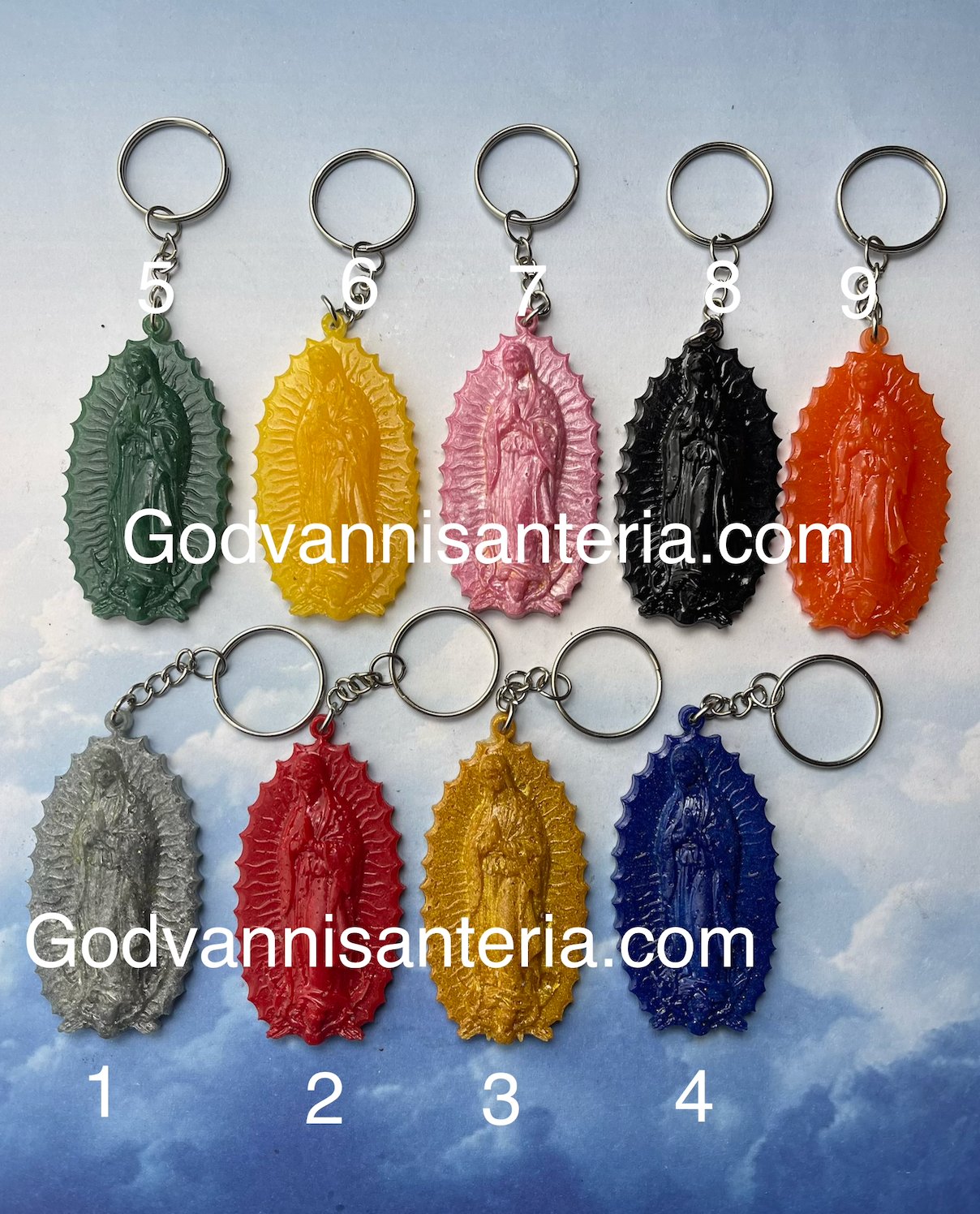 Virgin Guadalupe Keychains/Llaveros Virgen Guadalupe