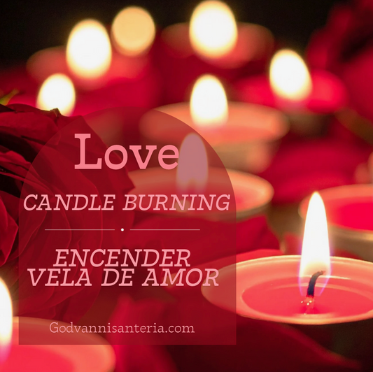 Love Candle Burning/Encender Vela De Amor