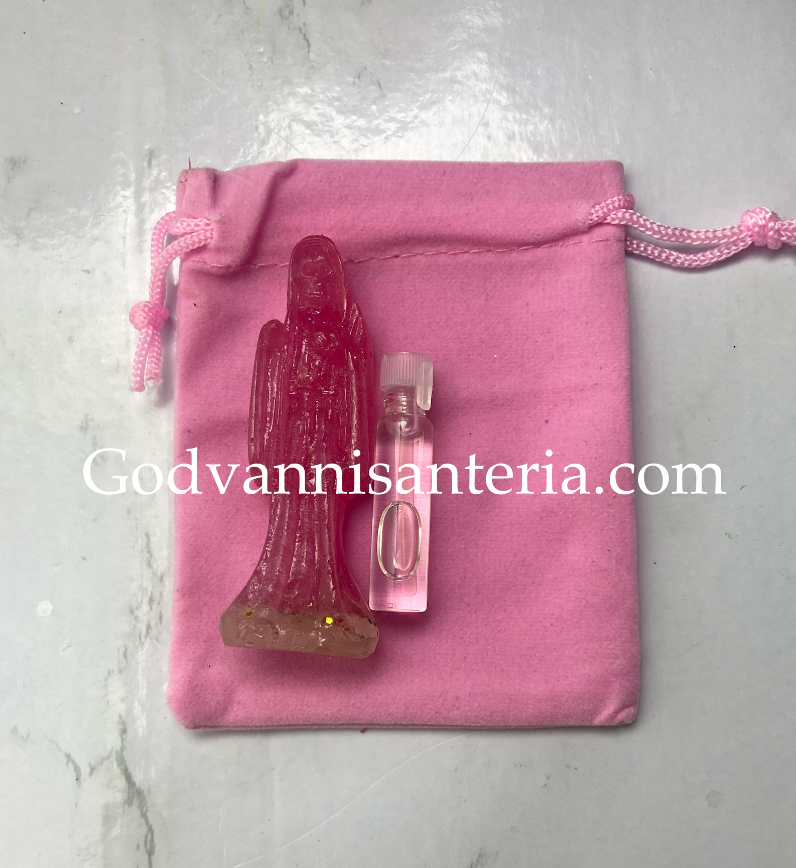 Amulet Pink Holy Death/Amuleto Rosa Santa Muerte
