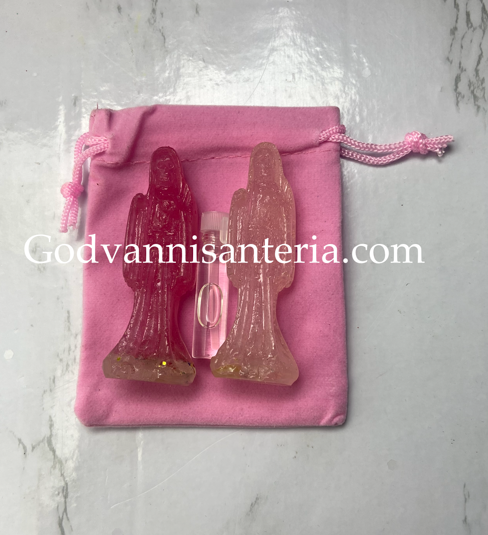 Amulet Pink Holy Death/Amuleto Rosa Santa Muerte