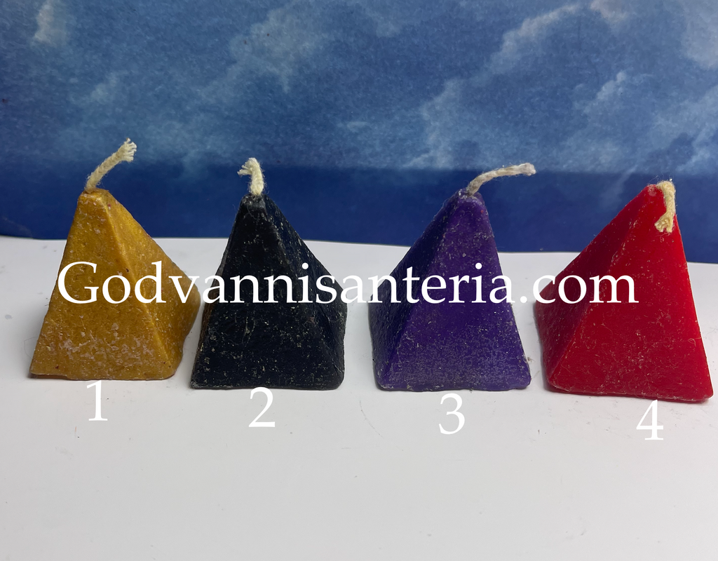 Plain Pyramid Candles/Velas Solidas Piramides