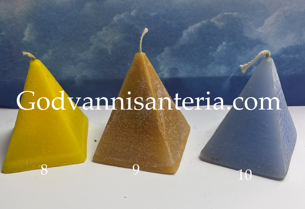 Plain Pyramid Candles/Velas Solidas Piramides