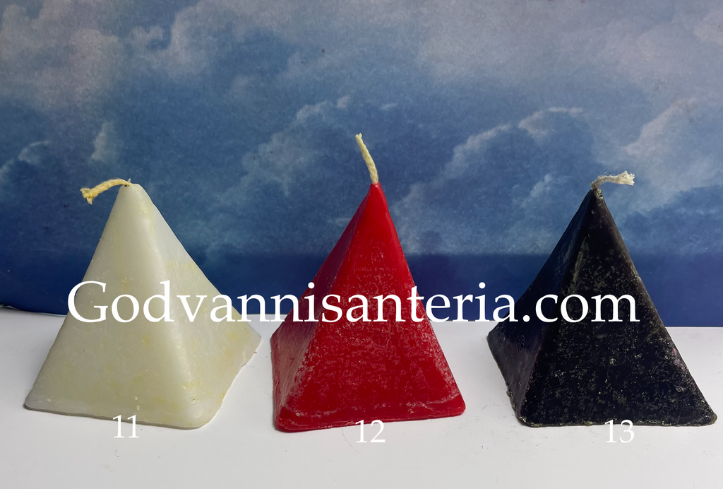 Plain Pyramid Candles/Velas Solidas Piramides