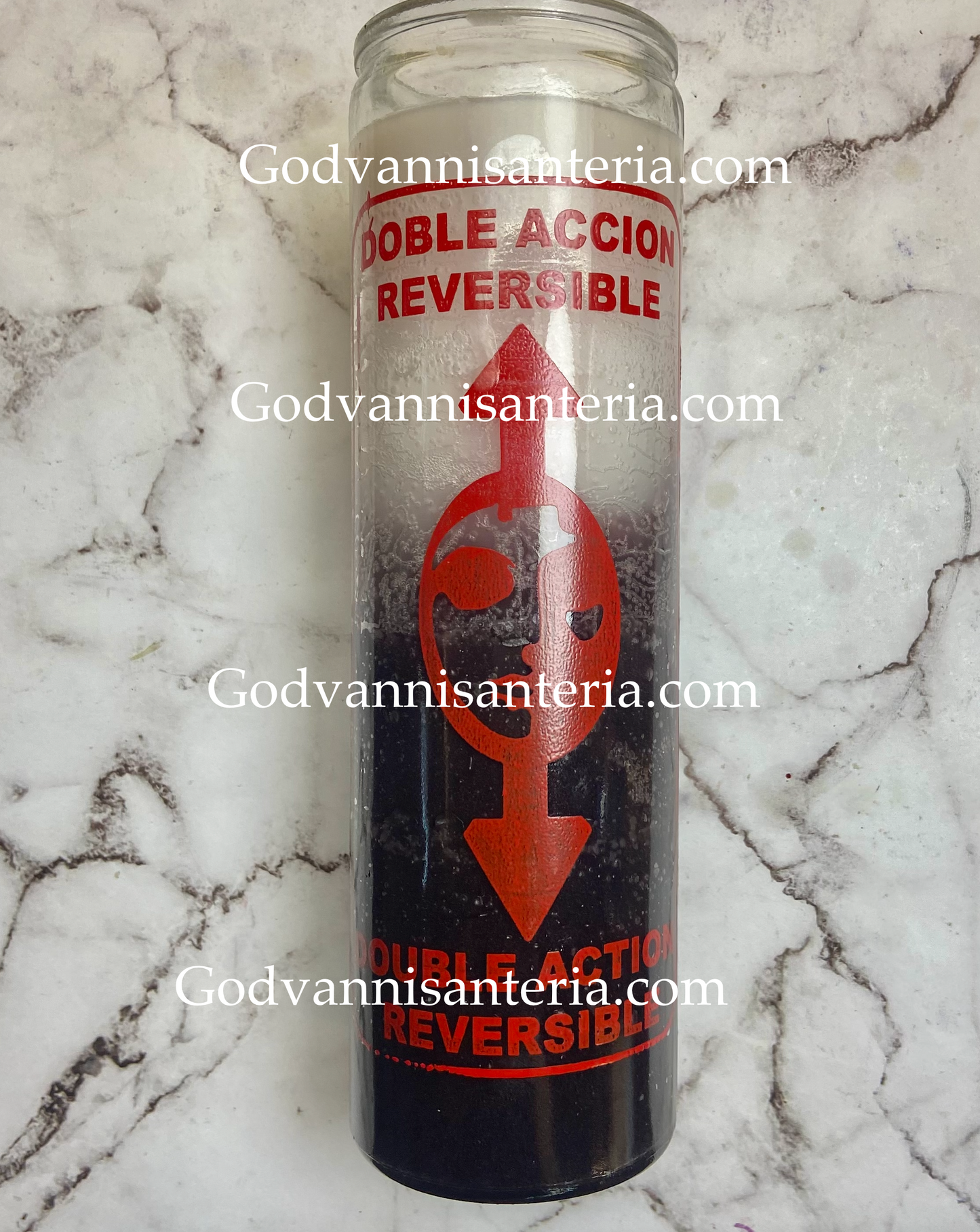 Reversible Glass Candles/Velas Reversibles Vidrio