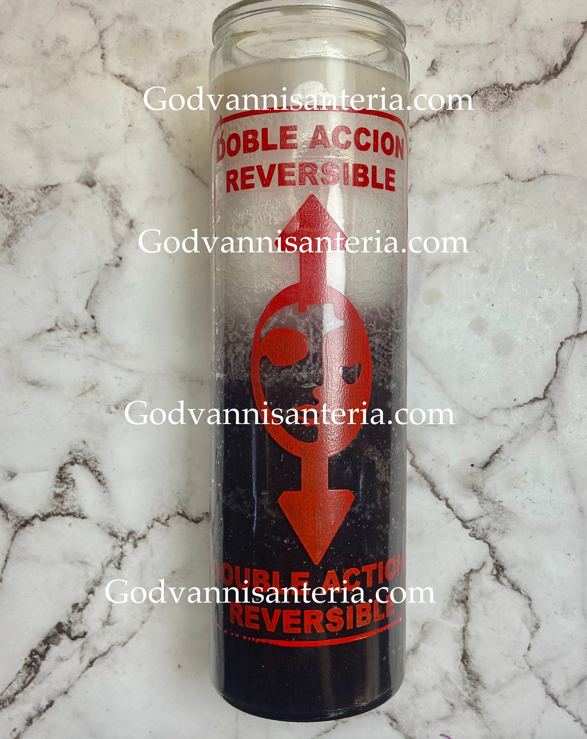 Reversible Glass Candles/Velas Reversibles Vidrio