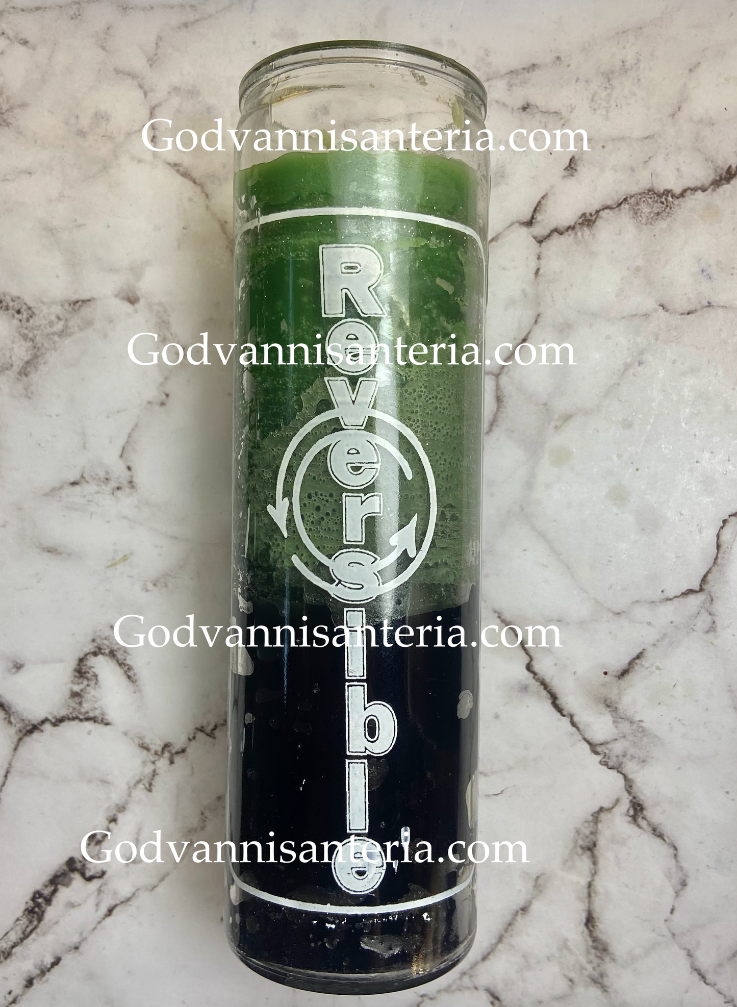 Reversible Glass Candles/Velas Reversibles Vidrio