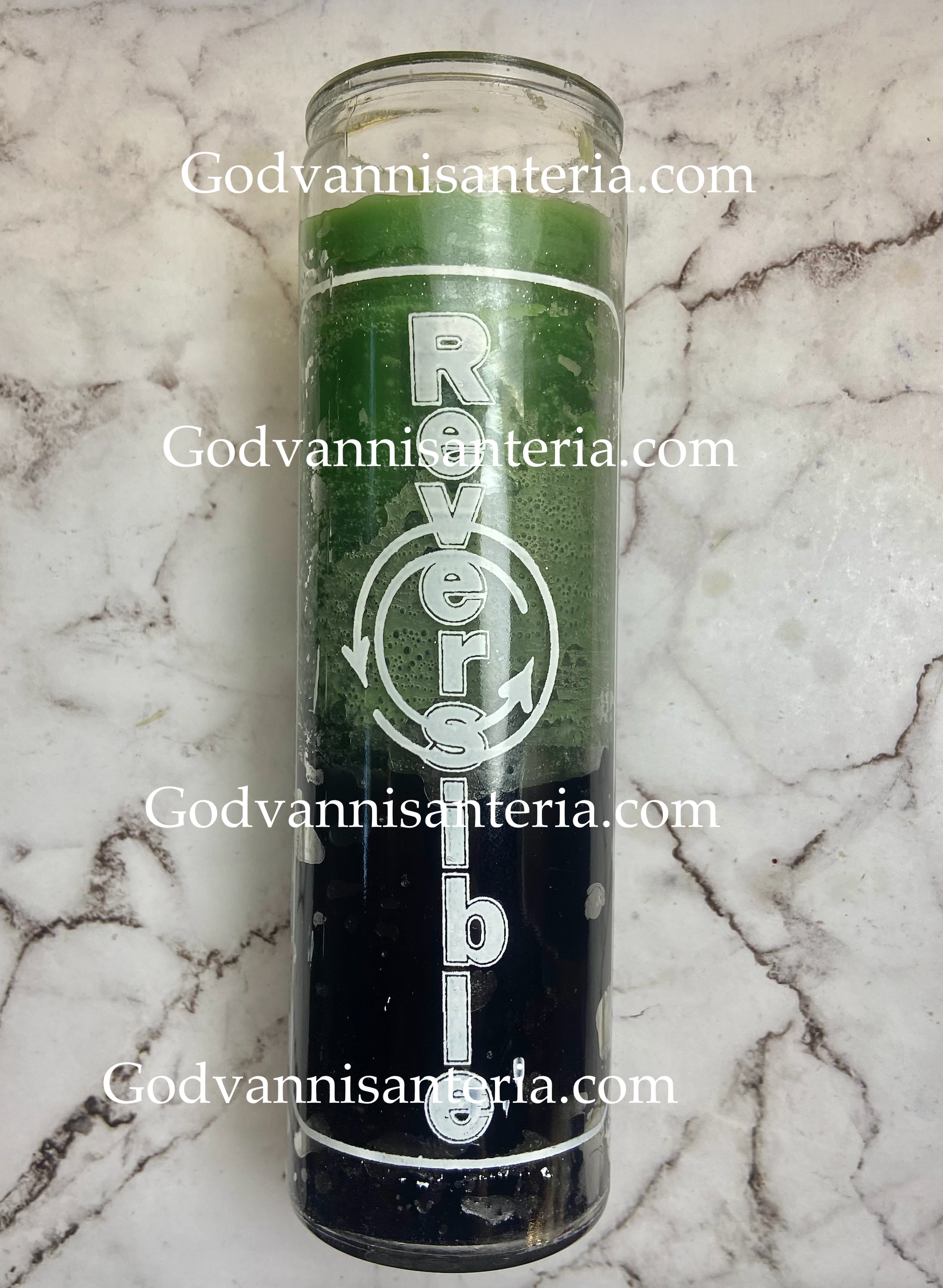 Reversible Glass Candles/Velas Reversibles Vidrio