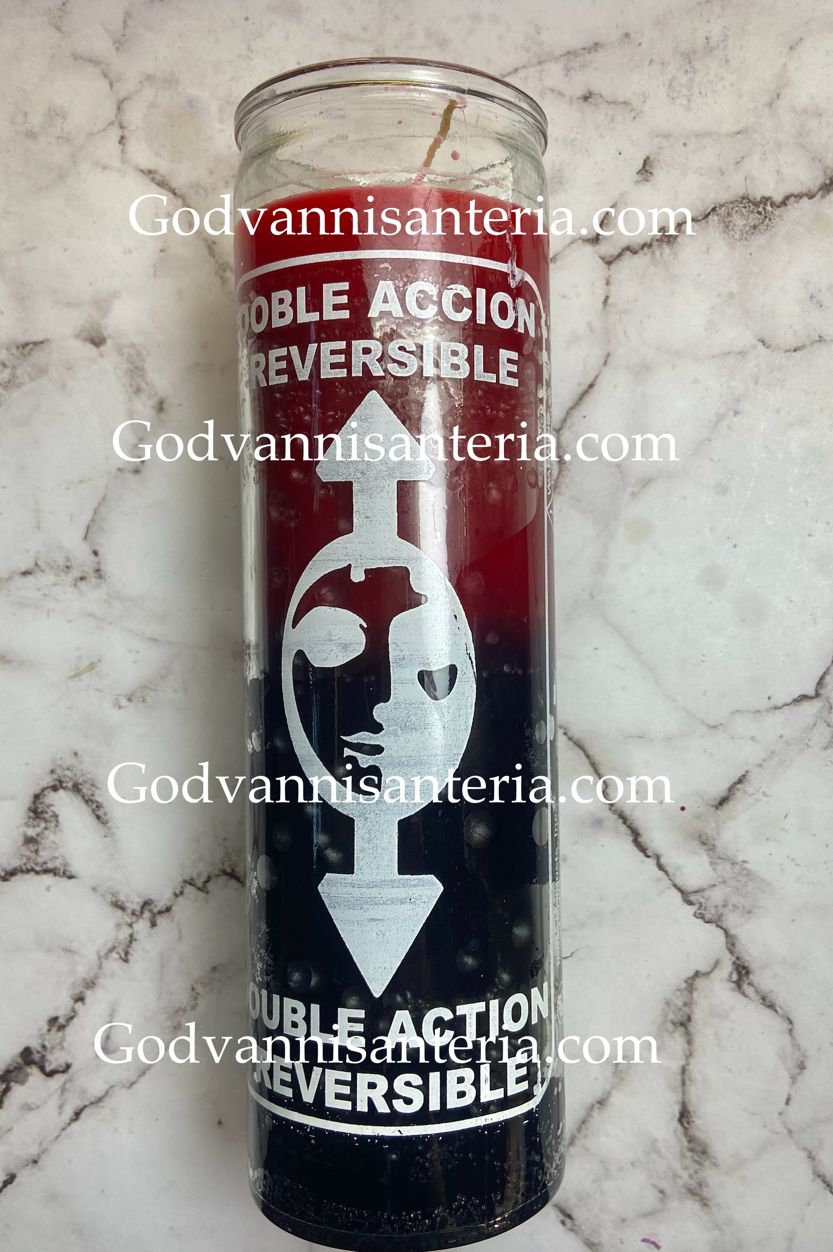 Reversible Glass Candles/Velas Reversibles Vidrio