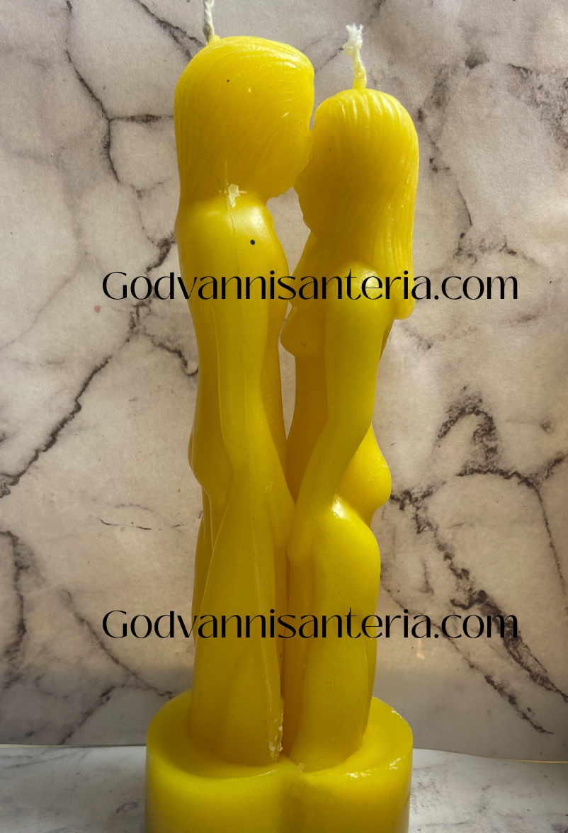 Heart Couple Candles/Velas Corazon Pareja