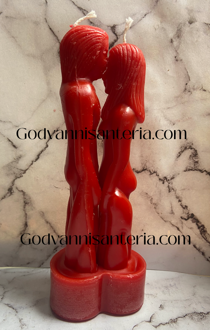 Heart Couple Candles/Velas Corazon Pareja