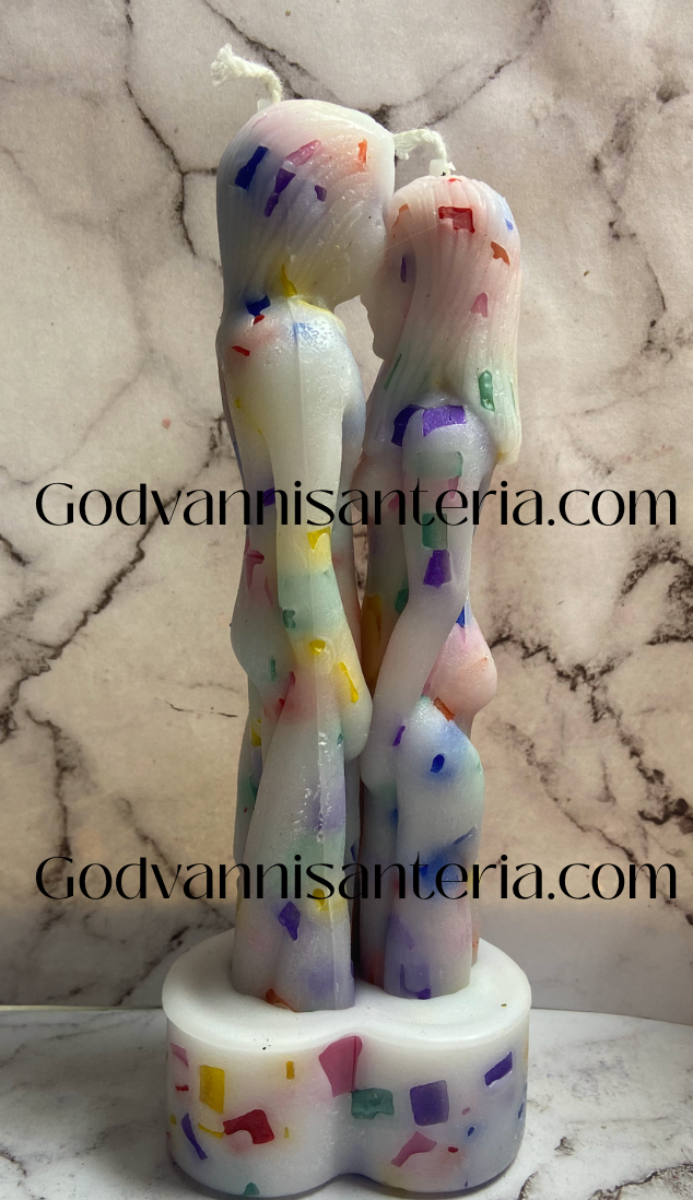 Heart Couple Candles/Velas Corazon Pareja