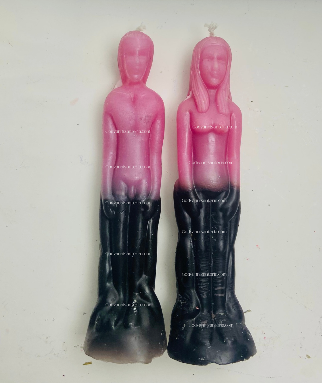 Pink/Black Figure Candles/Velas Negro/Rosa Velas Figuras