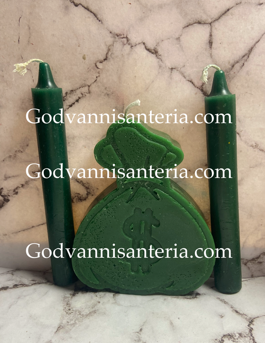 Bring Money Candles/Velas Traer Dinero