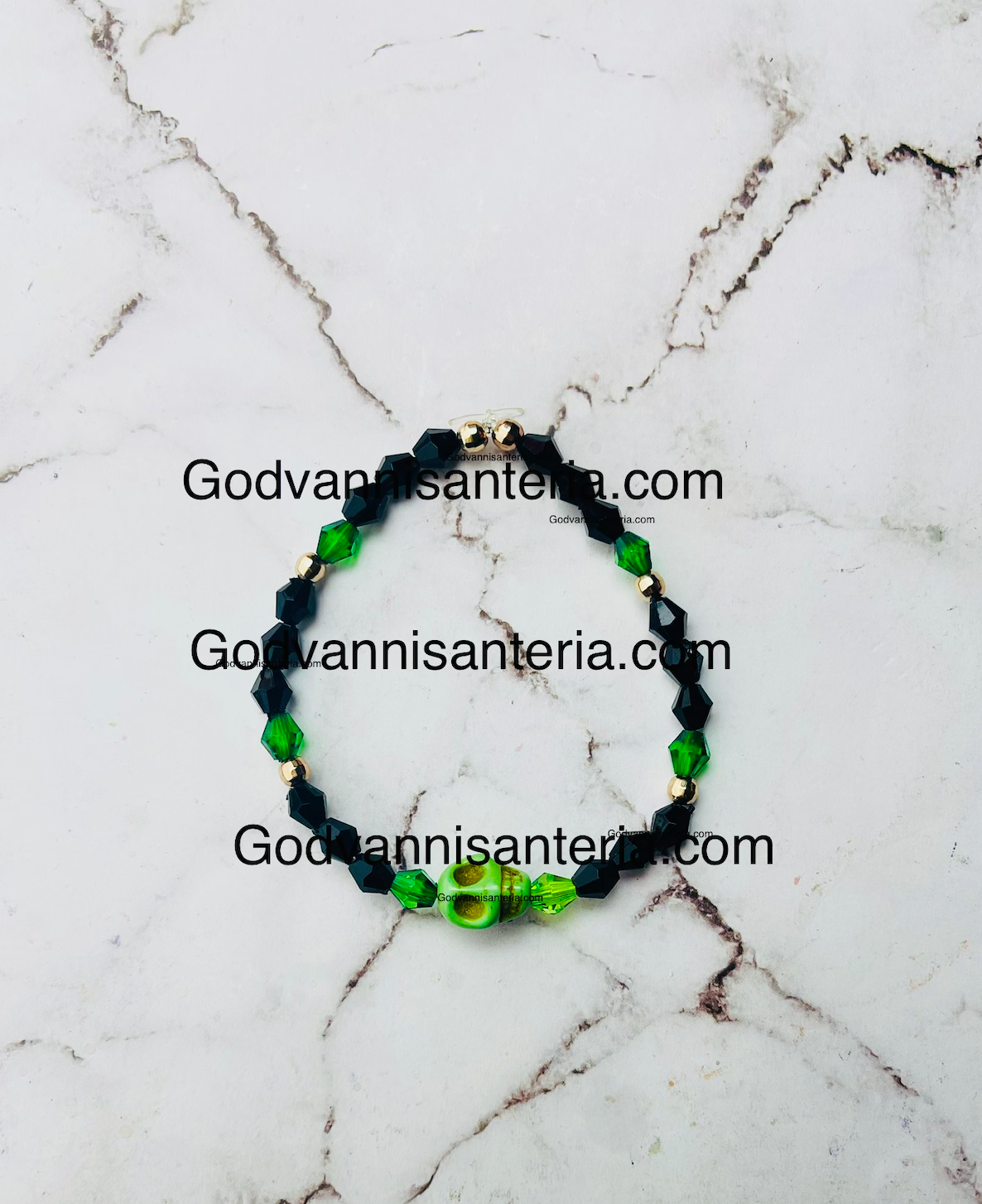 Holy Death Protection Bracelet/Pulsera Santa Muerte Protección
