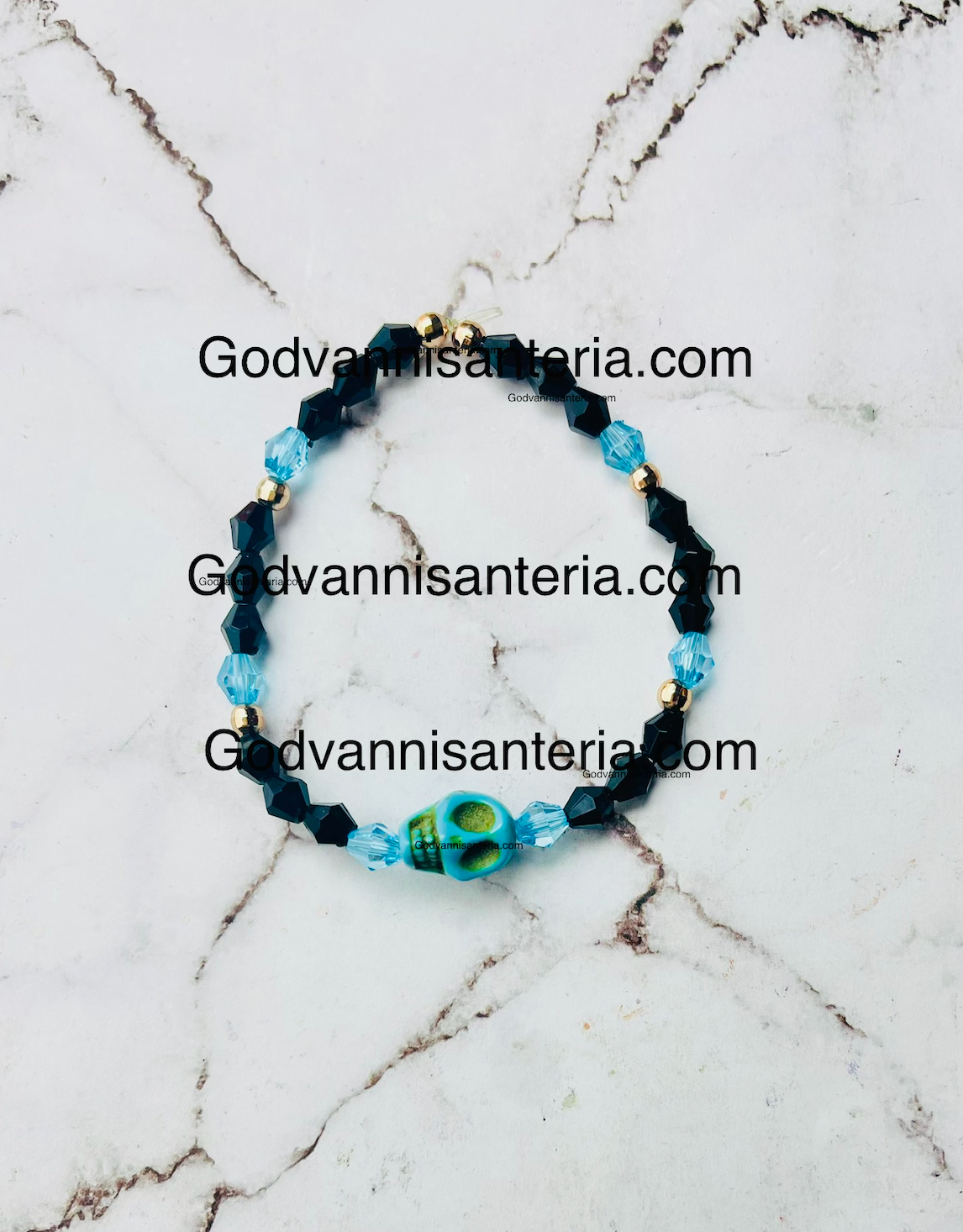 Holy Death Protection Bracelet/Pulsera Santa Muerte Protección