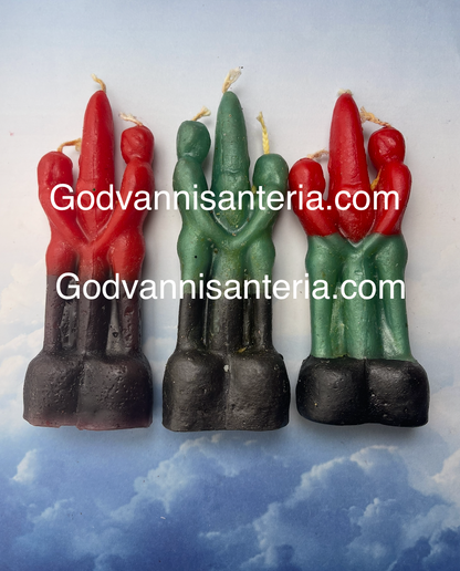 Mini Couple Candles Love/Velas Mini Pareja Amor