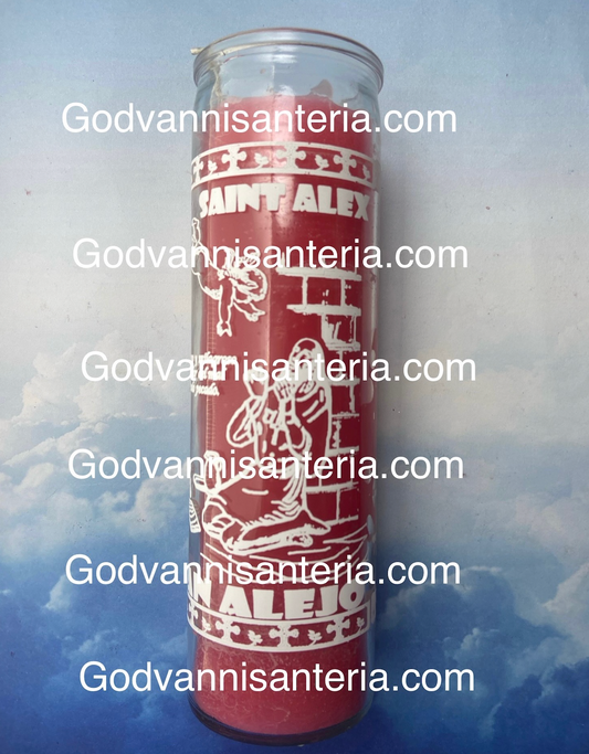 Saint Alex Candles/Velas San Alejo