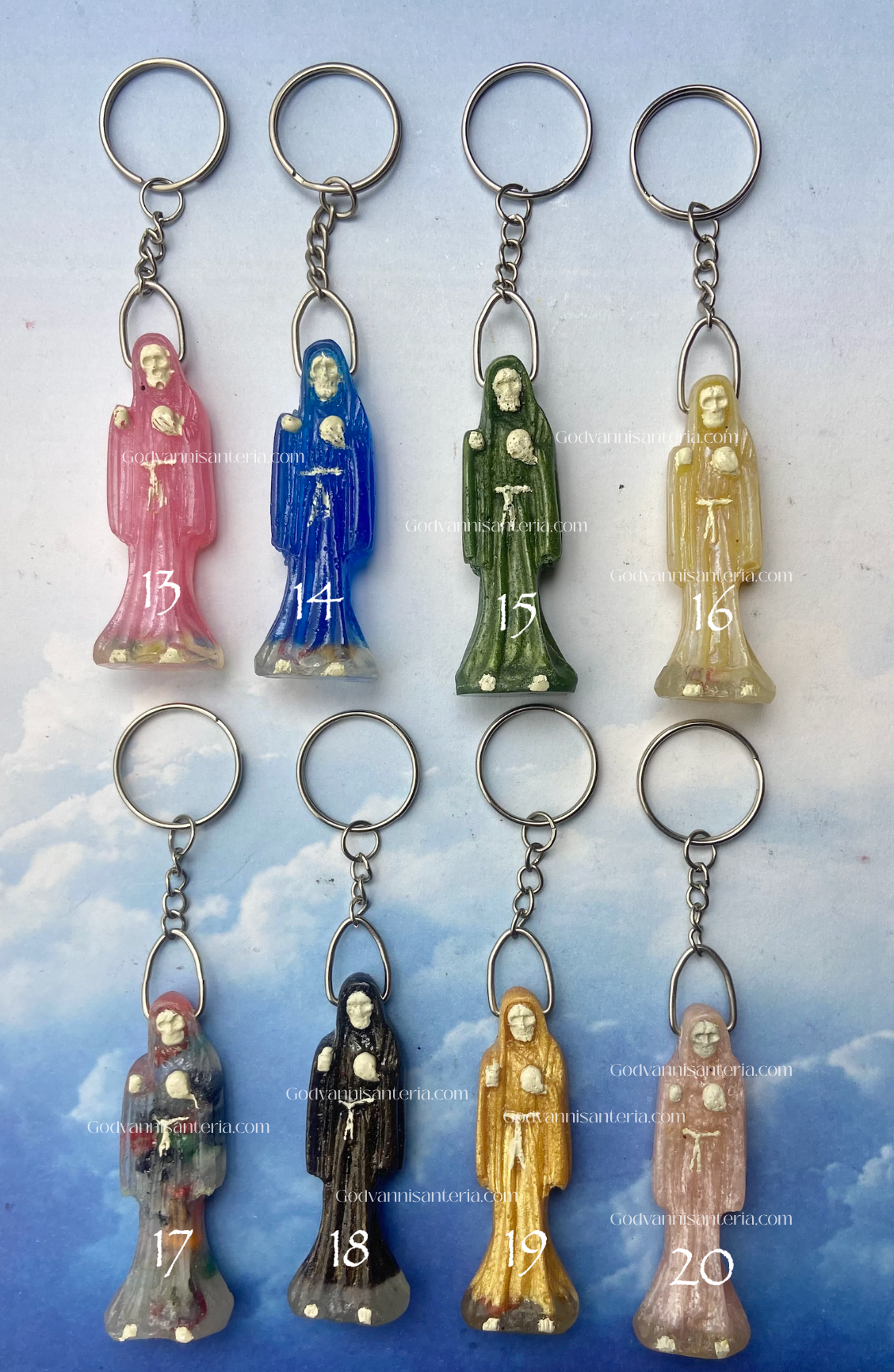 Holy Death Keychains/Llaveros Santa Muerte