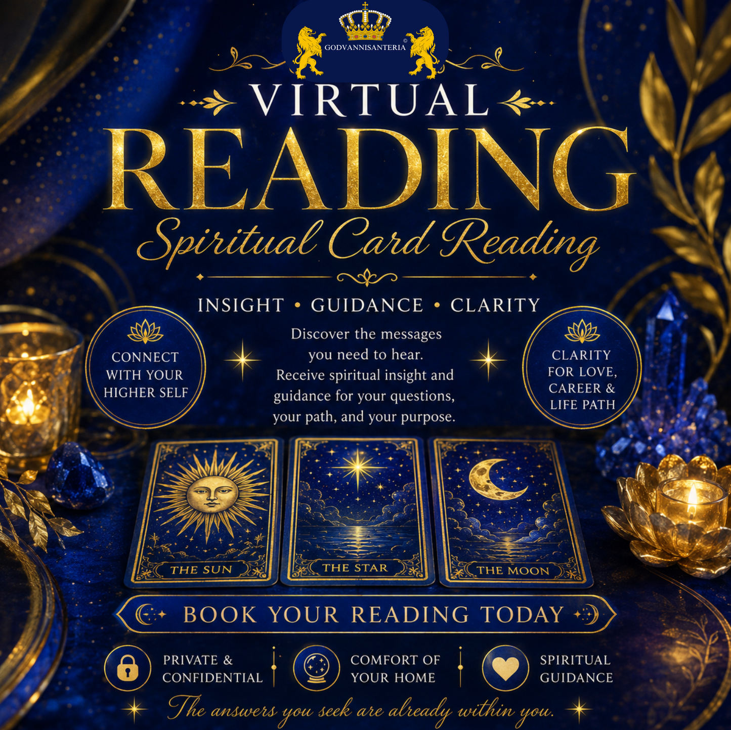 Spiritual Virtual Card Reading 30-Minutes Only, Lectura de Cartas Espirituales Virtuales Solo 30 minutos