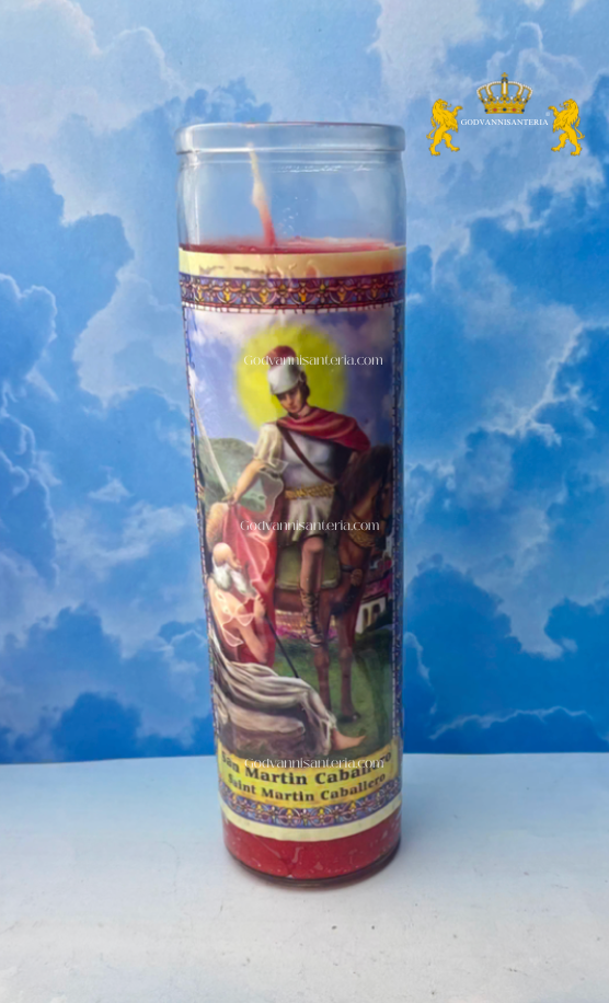 Saint Martin Caballero Candle